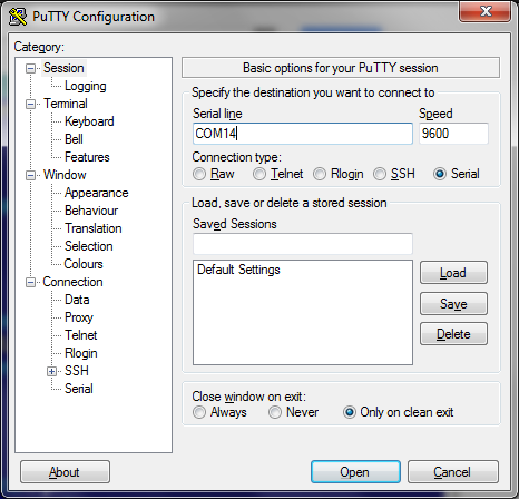  Cisco  Putty COM14