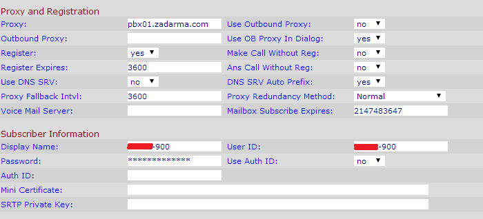 Конфигурация zadarma linksys spa3000 Конфигурация zadarma linksys spa3000